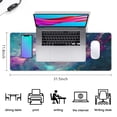 thumbnail image 2 of Game in Style with our Colorful Galaxy Design Mouse Pad - Large, Non-Slip, Stitched Edges (31.5x11.8 inches): Perfect for Desk & Keyboard, 2 of 7