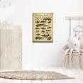 thumbnail image 5 of AEFER Sports Fish of North America Knowledge Wall Decor Vintage Art Canvas Painting Modern Picture Artworks Gift for Living Room Decor Artwork Frame: 12x18in, 5 of 6