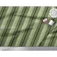 thumbnail image 2 of Soimoi Poly Georgette Fabric Stripe & Diamond Block Printed Craft Fabric by The Yard 42 Inch Wide, 2 of 2