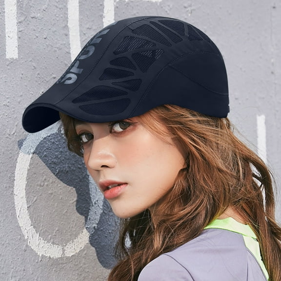Breathable Mesh Sports Cap,Quick Dry Adjustable Baseball Hat Lightweight Running Cycling Gym Outdoor Cap