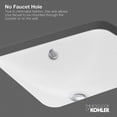 thumbnail image 3 of KOHLER Verticyl Oval Vitreous China Undermount Bathroom Sink in White with Overflow Drain, 3 of 7
