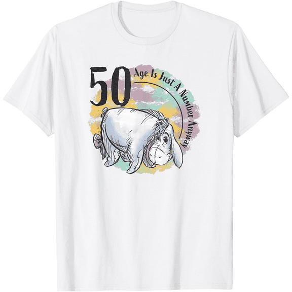 Winnie The Pooh 50th Anniversary Eeyore Fiftieth Birthday Unisex Softstyle T-Shirt for Men Women Kids