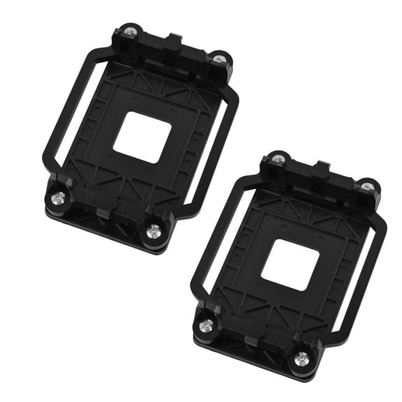 Plastic CPU Fan Retainer Bracket Stand Black 2pcs for ADM AM2 AM3 FM1 FM2 FM2