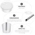 thumbnail image 2 of 1 Set Double Layered Cup Thickened Cold Drink Cup Reusable Boba Tea Cup with Straw, 2 of 9