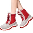 thumbnail image 4 of Willtoo Women's Winter Waterproof Snow Boots Lined Faux Fur Lace Up Platform Non-Slip Casual Warm Shoes, 4 of 5