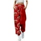thumbnail image 2 of WILLBEST Pantalones Casuales para Mujer: Elegante Diseño de Cintura Alta con Bolsillo y Cordón para Un Ajuste Relajado, Ideales para Uso Diario y para Combinar con Estampados de Halloween. Chica, 2 of 4
