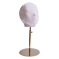 thumbnail image 2 of HILABEE Mannequin Head Model Hat Rack Display Head for Glasses Shopping Mall gold base, 2 of 9