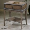 thumbnail image 2 of Bowery Hill Contemporary Weathered Pine Accent Table, 2 of 2