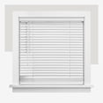 thumbnail image 3 of Chicology 50"W x 72"H Cordless Vinyl Mini Blinds 1 in Slats Light Filtering White Easy Install, 3 of 10