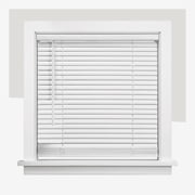 Chicology 30W x 36H Cordless Vinyl Mini Blinds 1 in Slats Light Filtering White Easy Install