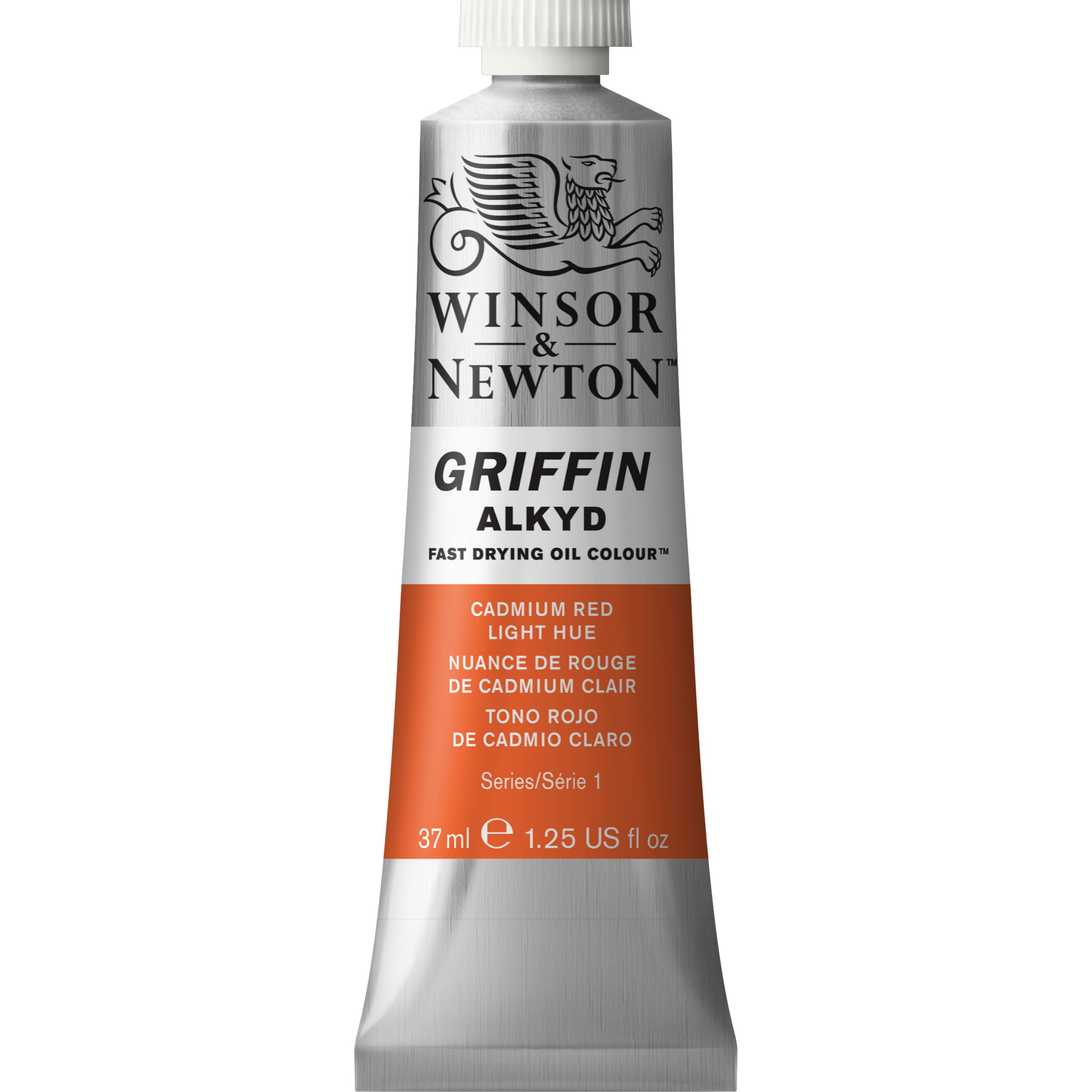 Winsor & Newton Griffin Alkyd FastDrying Oil Paint, 37ml, Cadmium Red Light Hue