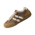 thumbnail image 3 of HTHLVMD Vintage Inspired Athletic Shoes, Women's Everyday Fashion Sneakers, Gum Sole Casual Sneakers, Women's Retro Lace-Up Sneakers, Buckle Detail Casual Athletic Shoes, Dark Gray 6.5, 3 of 5