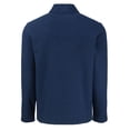 thumbnail image 3 of Men's Cutter & Buck Navy Buffalo Bills Hunts Point Eco Textured Fleece Recycled Half-Snap Sweatshirt, 3 of 3