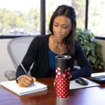 thumbnail image 5 of 20 oz Tumbler with Straw and Lid，Stainless Steel Double Wall Insulated Water Bottle, Cartoon Mouse Skinny Tumbler Vocation Gifts for Girls and Women, 5 of 6