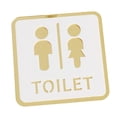 thumbnail image 3 of Letrero de baño BLESIY Letrero Cuadrado 12cm placa acrílica decoración de señalización, 3 of 8