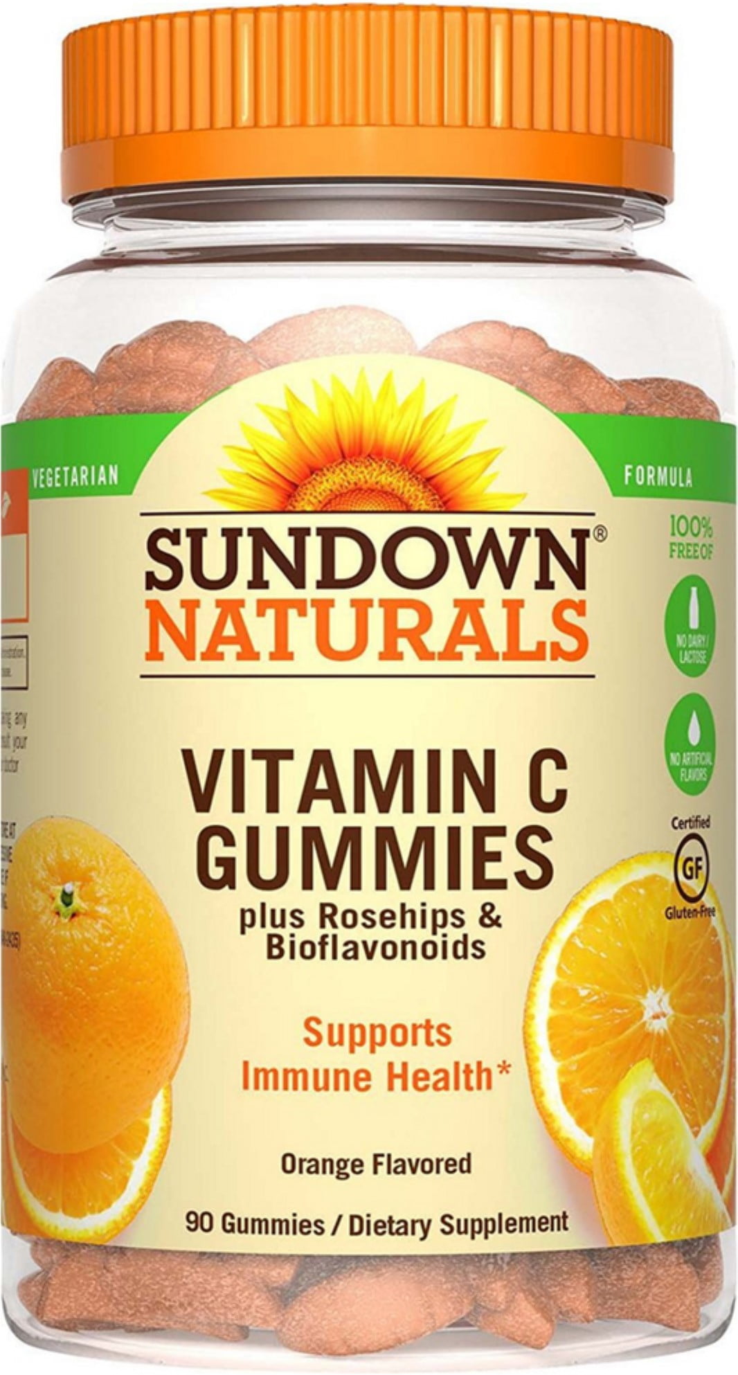 Sundown Naturals Vitamin C Gummies, Orange Flavor 90 ea (Pack of 2)