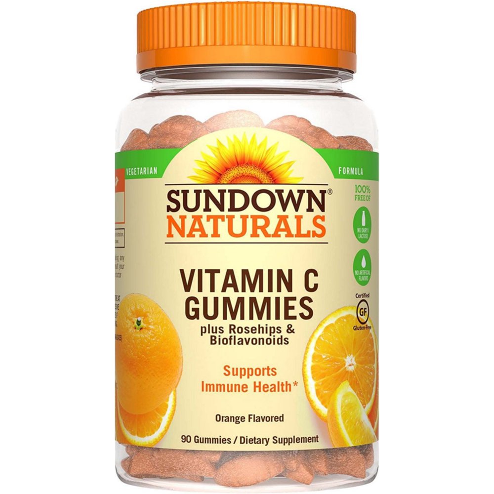 Sundown Naturals Vitamin C Gummies, Orange Flavor 90 ea (Pack of 3