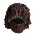 thumbnail image 5 of fenteer Knit Bearded Hats Casual Handmade Prop Men Women Ski Knitted Hat Winter Hat B, 5 of 7