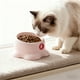thumbnail image 5 of Comedero y bebedero elevado para gatos | Gran capacidad de 250 ml | Diseño ancho y poco profundo | Soporte para el cuello para una alimentación cómoda | Plato de plástico para mascotas, 5 of 6