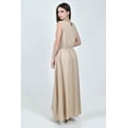 thumbnail image 3 of Maxi vestido con detalle metalico Roman Fashion /Juvenil, 11038 (Beige) beige EG, 3 of 5