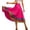 A Hot Pink, variant on Maxi Skirts for Women Plus Size Summer Elastic High Waist A-Line Flowy Swing Striped Color Block Performance Folk Dance Skirt