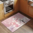 thumbnail image 3 of Christmas Pink Bathroom Mat 2x3 FT, Non Slip Small Kitchen Mat, Bear Snowman Cute Animal Ombre Washable Soft Backed Front Door Throw Rug Non-Shedding Indoor Outdoor Doormat for Entryway Sink, 3 of 9