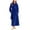 Blue, variant on Kaemgyyd Womens Fleece Warm Robe Cozy Belted Long Bathrobe Plush Fleece Sleepwear Lightweight Pajamas Housecoat with Pockets