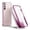 Dark Magenta Edge, variant on SURITCH for Samsung Galaxy S22 Ultra Clear Case 6.8" (Only), [Built-in Screen Protector] Full Body Protective Hard Shell+Soft TPU Phone Case for Samsung S22 Ultra -(Dark Magenta Edge)