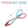 thumbnail image 3 of 1 Pack Stainless Steel Scissor Metal Tongs Kitchen Tongs for Cooking Heat Resistant Small Scissor for BBQ Grilling Tool for Hot Food Like Steak, Eggs, Buffet Dishes, Pastries(Pink1,7.1x1.2"), 3 of 9