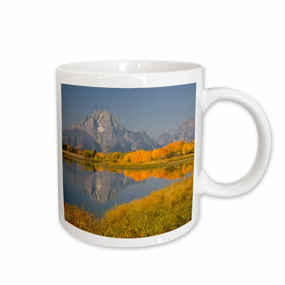 3drose, Wyoming, Grand Teton Np, Mt Moran, Snake River - Us51 Jwi0479 - Jamie and Judy Wild, 15oz Mug