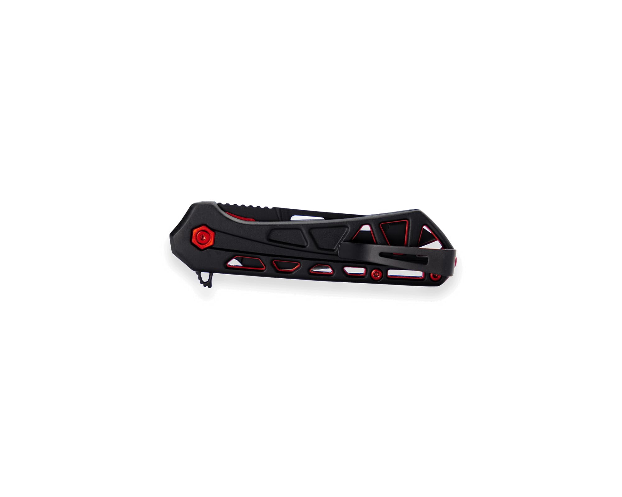 Buck Knives 813 Mini Trace Ops Folding EDC Knife, 2.43” Pocket Knife Blade, Black/Red, 1.75 oz