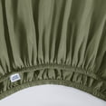 thumbnail image 5 of Mainstays Basic Value Microfiber Bed Sheet Set, Green Bay Leaf, Twin-XL, 3 Piece, 5 of 7