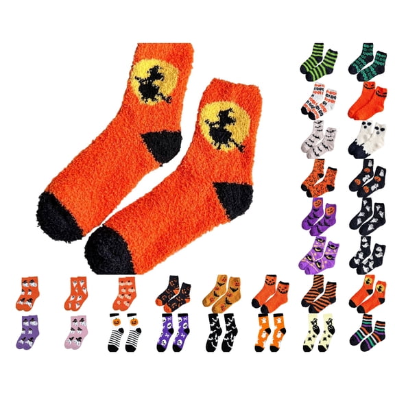 SHenli Star Fuzzy Socks Slipper Socks for Women Winter Warm Cozy Soft Fluffy (15-16cm)
