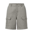 thumbnail image 5 of Gunia Women Hiking Shorts Bermuda Shorts Casual Summer High Waist With Pockets Outdoor Beach Cargo Shorts Grey L, 5 of 5