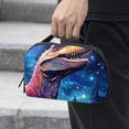 thumbnail image 2 of Dinosaur Oxford Fabric Waterproof Digital Bag Cable Organizer Travel Small Holder for Charger, Hard Drive - 5.9x9.44x3.14 in., 2 of 6