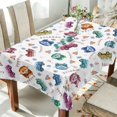 thumbnail image 4 of Camping Table Cloth for Picnic - Vintage Camper Table Cover Travel Trailers Tablecloth Colorful Cars Rectangle Tabletop Decoration for Party Kitchen Dining Room - 60 x 84 Inch, 4 of 6