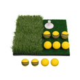 thumbnail image 1 of Estatera de golf accesorios de golf accesorios de entrenamiento de hierba artificial premium con bolas para práctica en el hogar Patio trasero, 1 of 8