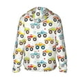 thumbnail image 3 of Easygdp Cartoon Monster Trucks Lightweight Long Sleeve Sun Shirt Sports long-Sleeved Sun Protective Clothing, Quick Drying Breathable - Large, 3 of 9