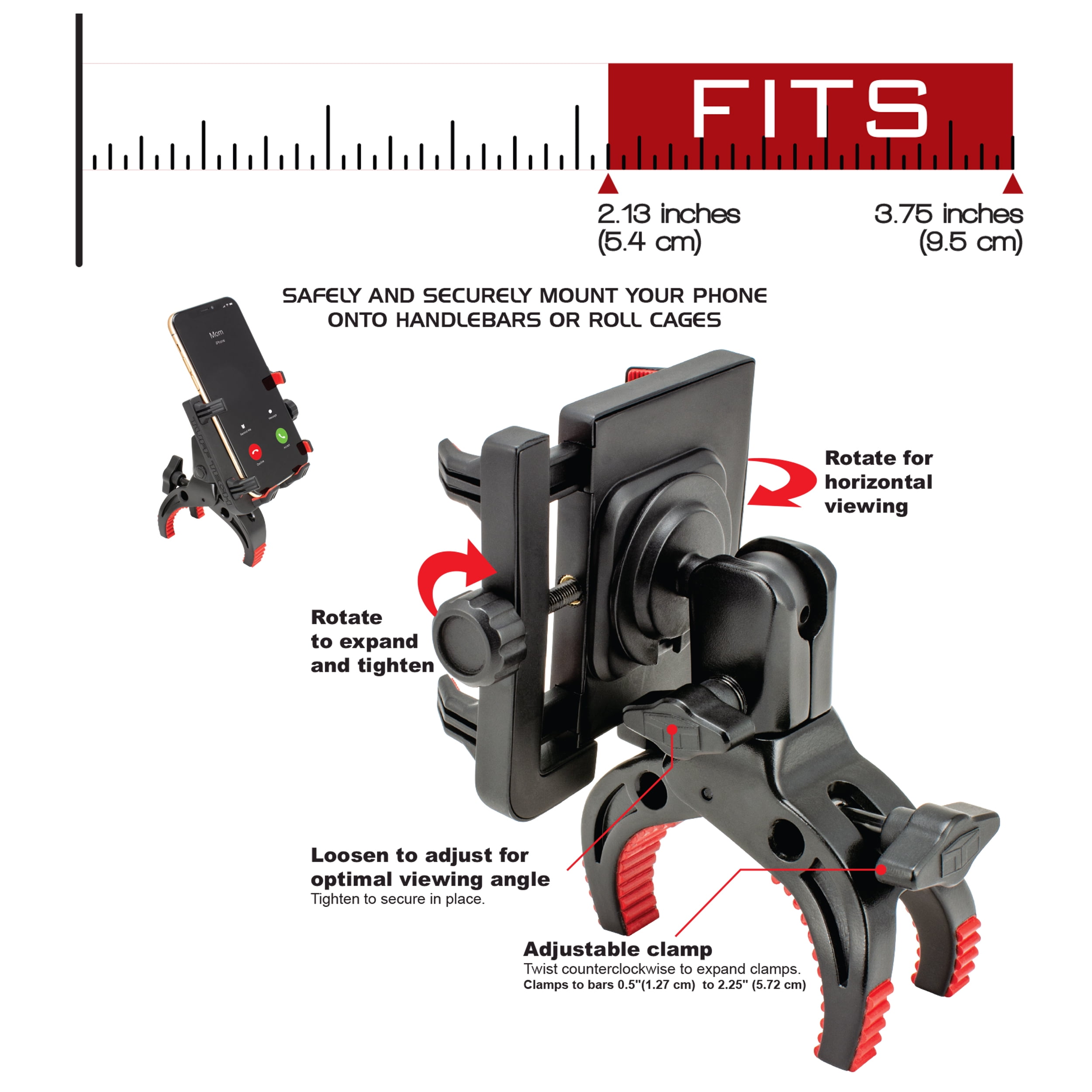 Tuff Tech Handlebar Mount Phone Holder