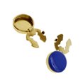 thumbnail image 1 of 2 Pieces Men Cufflinks Suit Decors Formal Event Shirts Acessory| Button Covers Men Gift Blue, 1 of 8
