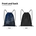 thumbnail image 4 of Drawstring Backpack, Men Ladies Waterproof Sports Backpack Gym Bag-Winter Starlight Pattern-Small Size, 4 of 8