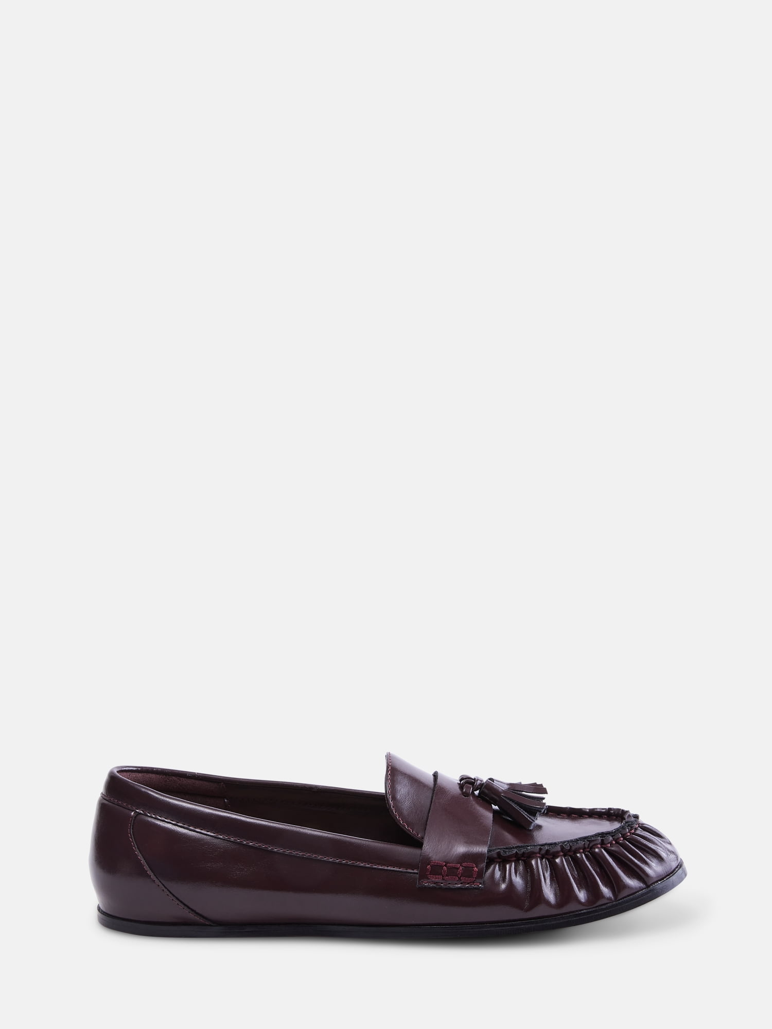 Free Assembly Women's Faux Leather Tassel Loafers