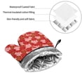 thumbnail image 6 of Cauagu Rose Flowers Print Oven Mitts and Pot Holders 4 pcs Set,Extra Thicken Long Kitchen Oven Glove Potholders BBQ Gloves-Oven Mitts and Pot Holders(11 Inch), 6 of 6