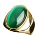 thumbnail image 1 of Anillo de acero inoxidable con piedra artificial ojo de gato Anillo de acero titanio, 1 of 4