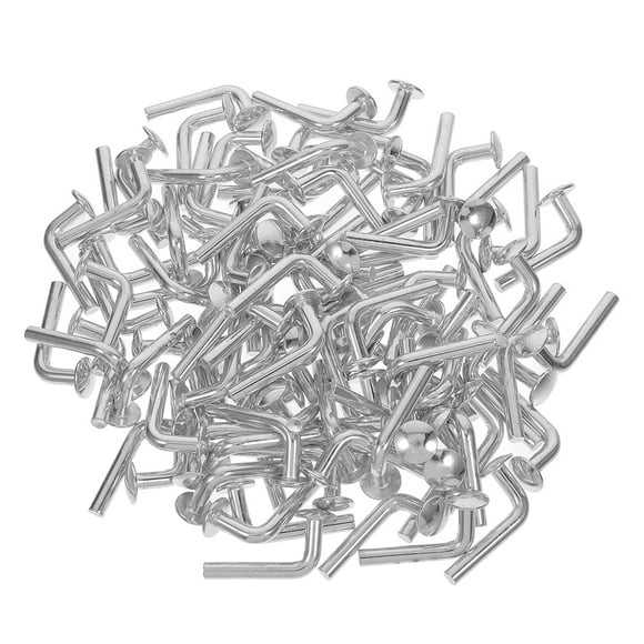 50pcs Pallet Rack Drop Pin Galvanized Iron L-Shaped Pin Bolt for Warehouse Racking Safety Bolt for Pallet Rack Shelving Accessories