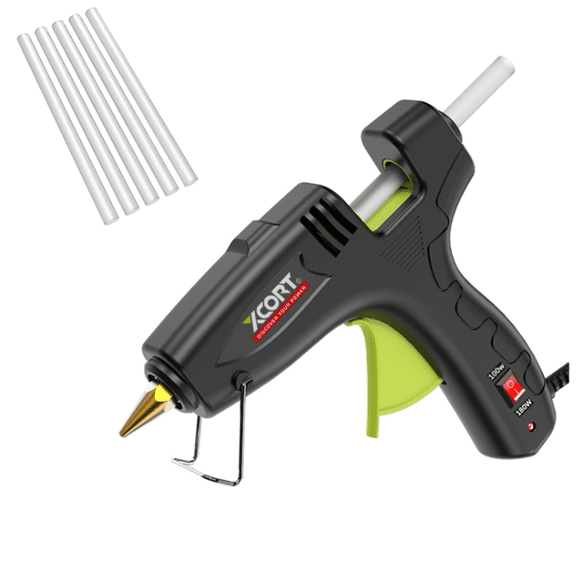 Manual del hogar de la pistola de pegamento caliente del derretimiento con la banda de goma eléctrica de la pistola de pegamento caliente del interruptor Rojo Verde