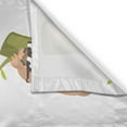 thumbnail image 3 of Ambesonne Sloth Kitchen Curtains, Different Posed Animals, 55"x39", Pale Brown Green, 3 of 3