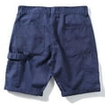 thumbnail image 5 of XDZJLR Men Shorts High Street Harbor Wind Trend Large Size Loose Outside To Wear Five Point Knee Length Short Blue XL, 5 of 7