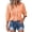 Orange, variant on SRZYMJ Womens Button Down Shirts Long Sleeve Dress Shirt Textured Collared Work Blouse Dressy Casual Tops with Pocket