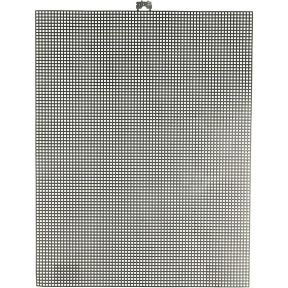 Plastic Canvas 7 Count 10"X13"-Black, Pk 12, Darice